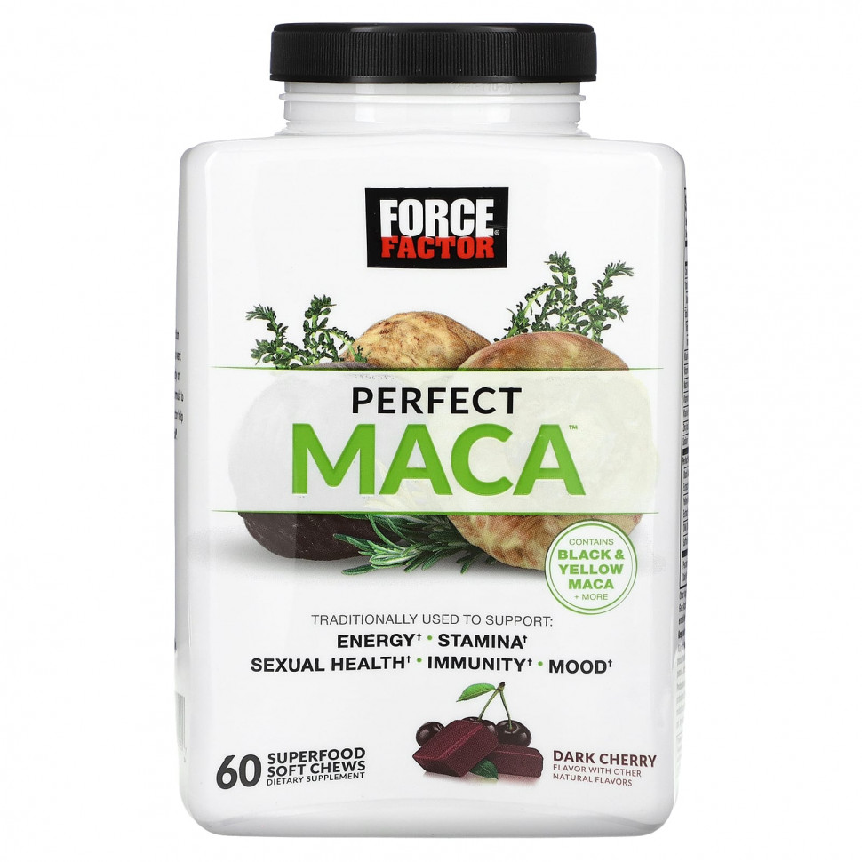 ���� ������ (Iherb) Force Factor, Perfect Maca, ������ �����, 60 ����������� �������� Superfood, ������ �� 3510 ���