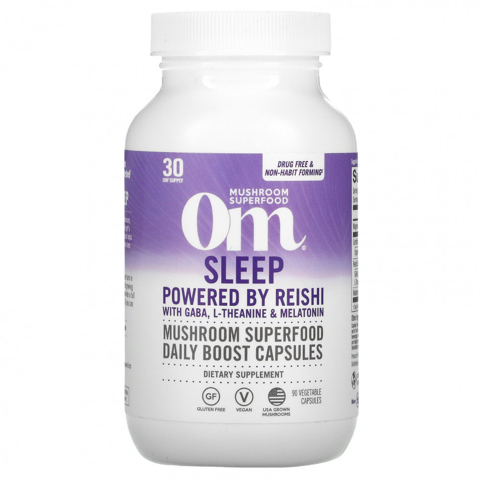   (Iherb) Om Mushrooms, Sleep,     , L-  , 90      -     , -, 