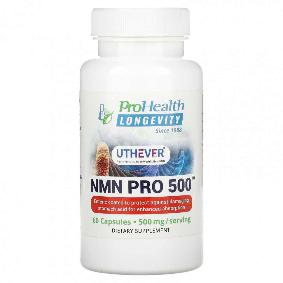 ���� ������ (Iherb) ProHealth Longevity, NMN Pro 500, 250 ��, 60 ������, ������ �� 10160 ���