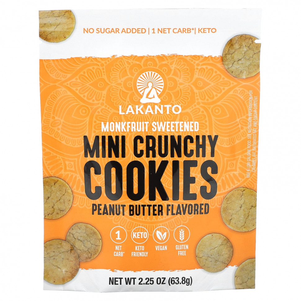 ���� ������ (Iherb) Lakanto, ��������� ����-�������, ���������� �����, 63,8 � (2,25 �����), ������ �� 1050 ���