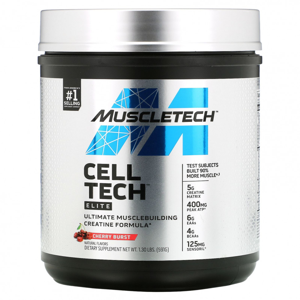 ���� ������ (Iherb) Muscletech, Cell Tech, Elite, Cherry Burst, 591 � (1,3 �����), ������ �� 7750 ���