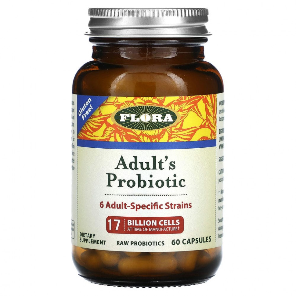   (Iherb) Flora, Udo's Choice, Adult's Probiotic, 60     -     , -, 