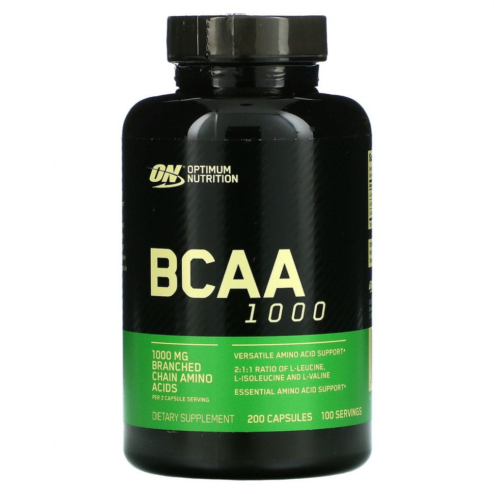   (Iherb) Optimum Nutrition, BCAA 1000, 500 , 200     -     , -, 