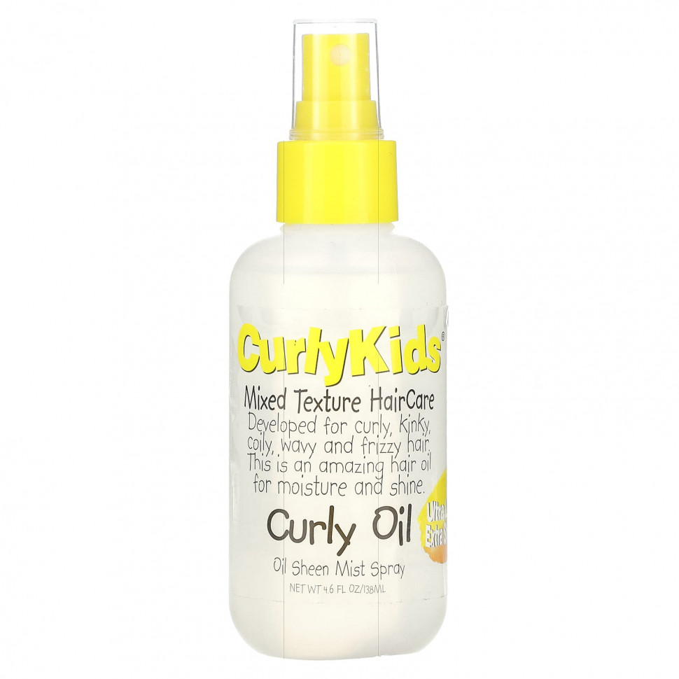   (Iherb) CurlyKids, Curly Oil Sheen Mist, , 138  (4,6 . )    -     , -, 