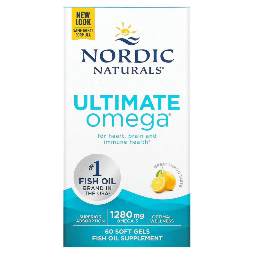 ���� ������ (Iherb) Nordic Naturals, Ultimate Omega, �� ������ ������, 640 ��, 60 ������, ������ �� 4870 ���