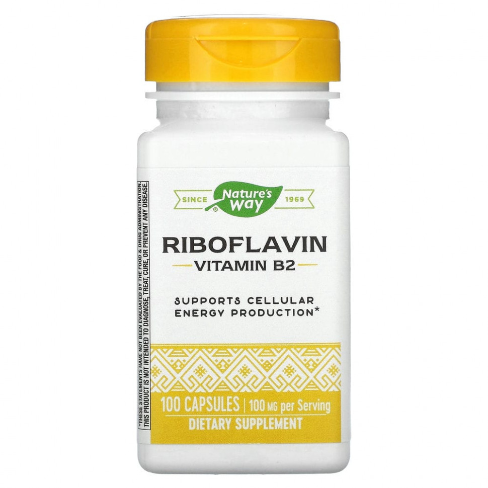 ���� ������ (Iherb) Nature's Way, ����������, ������� B2, 100 ��, 100 ������, ������ �� 1680 ���