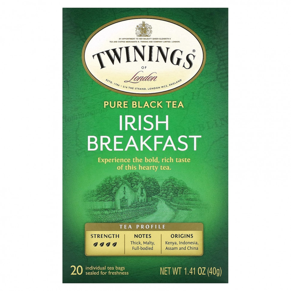   (Iherb) Twinings, Pure Black Tea,  , 20  , 40  (1,41 )    -     , -, 