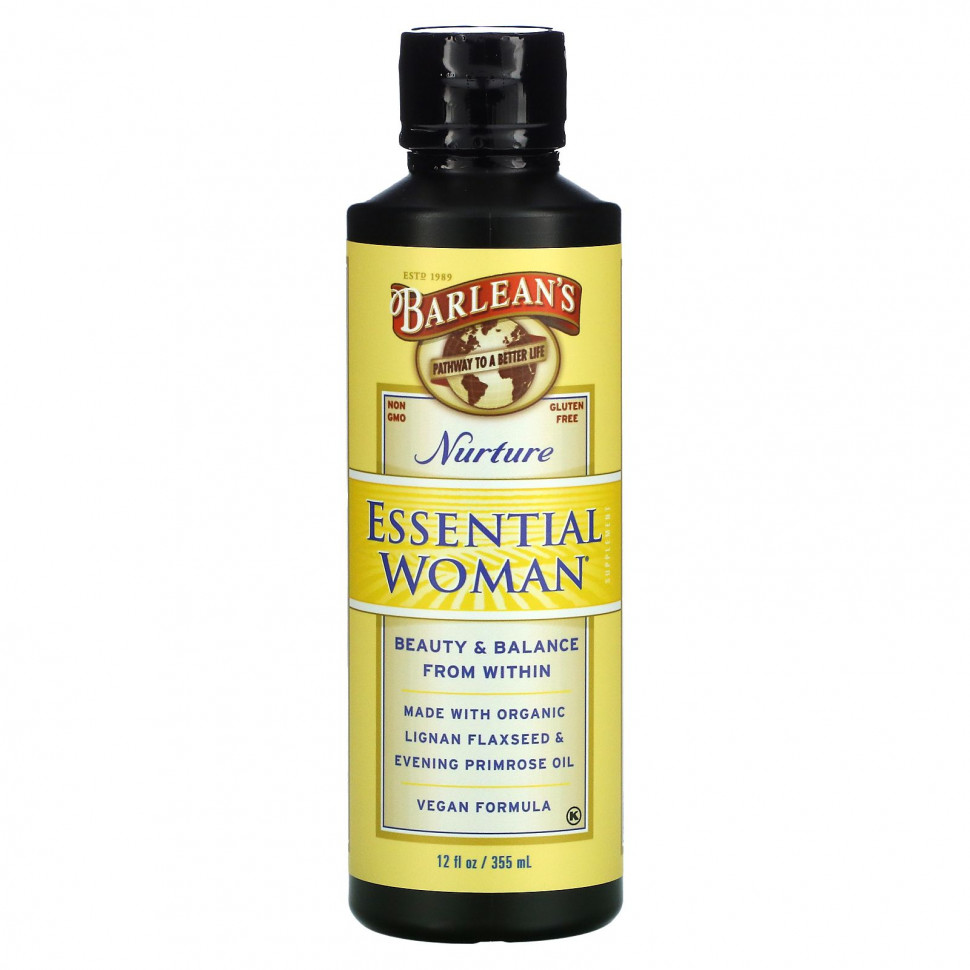   (Iherb) Barlean's, Essential Woman, Nurture, 355  (12 . )    -     , -, 