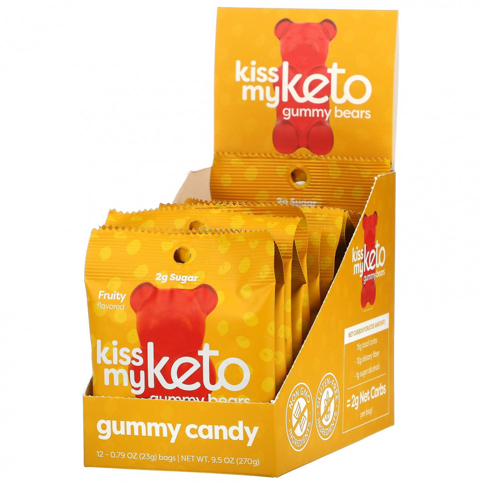   (Iherb) Kiss My Keto, Keto Gummy Bears,     ,   ,   , 12   23  (0,79 )    -     , -, 