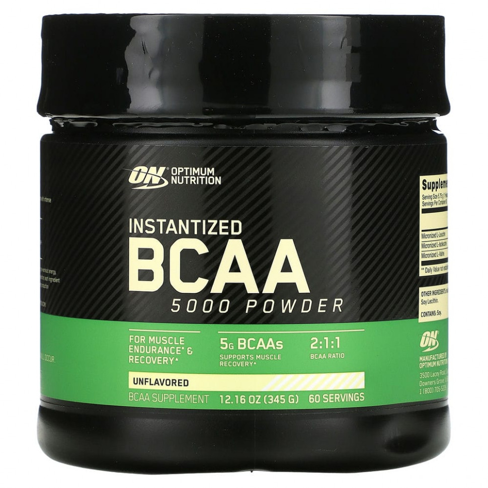   (Iherb) Optimum Nutrition, BCAA 5000,  ,  , 345  (12,16 )    -     , -, 