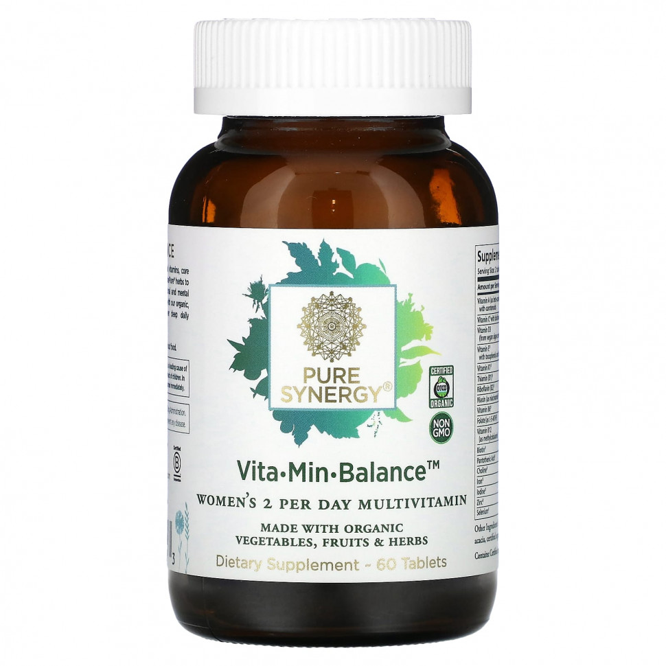   (Iherb) Pure Synergy, Vita-Min-Balance  , 60     -     , -, 