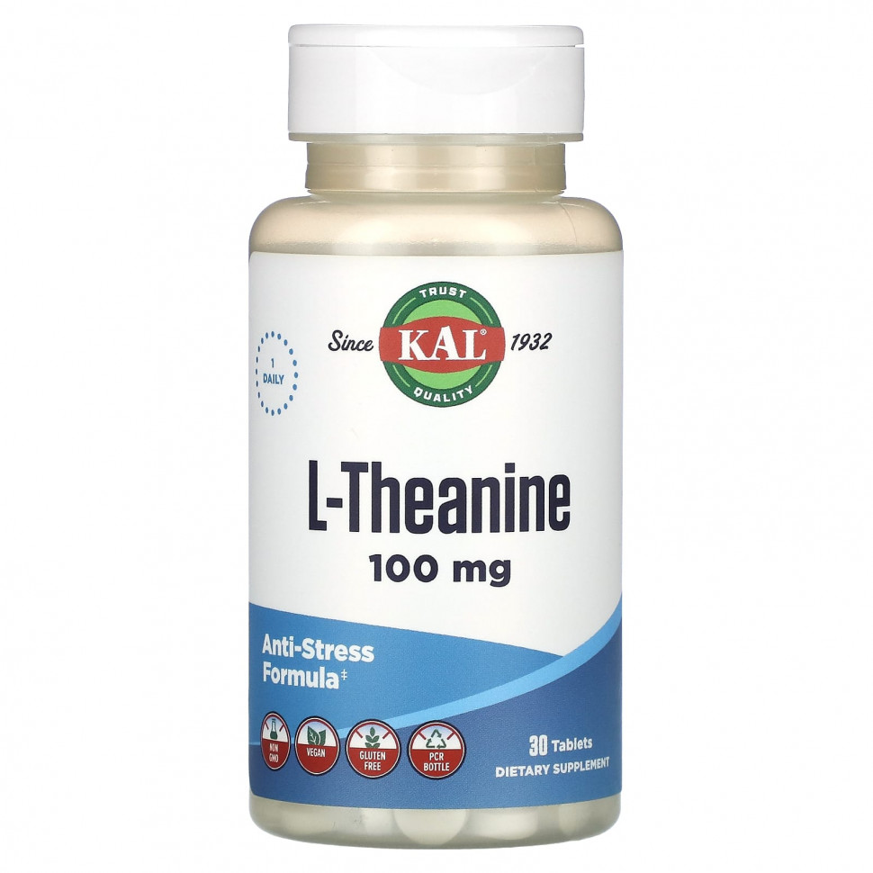 ���� ������ (Iherb) KAL, L-������, 100 ��, 30 ��������, ������ �� 1540 ���
