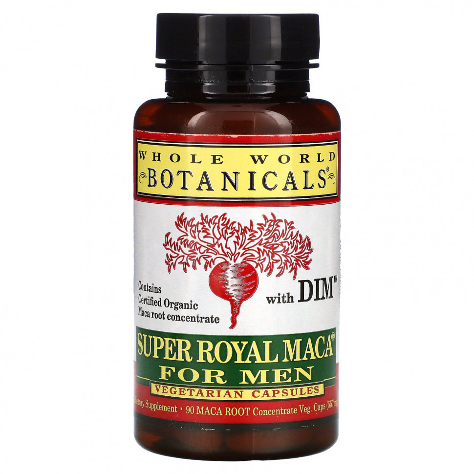 ���� ������ (Iherb) Whole World Botanicals, Super Royal Maca� For Men, �������� �� ���� ��� ������, 500 ��, 90 �������������� ������, ������ �� 5670 ���