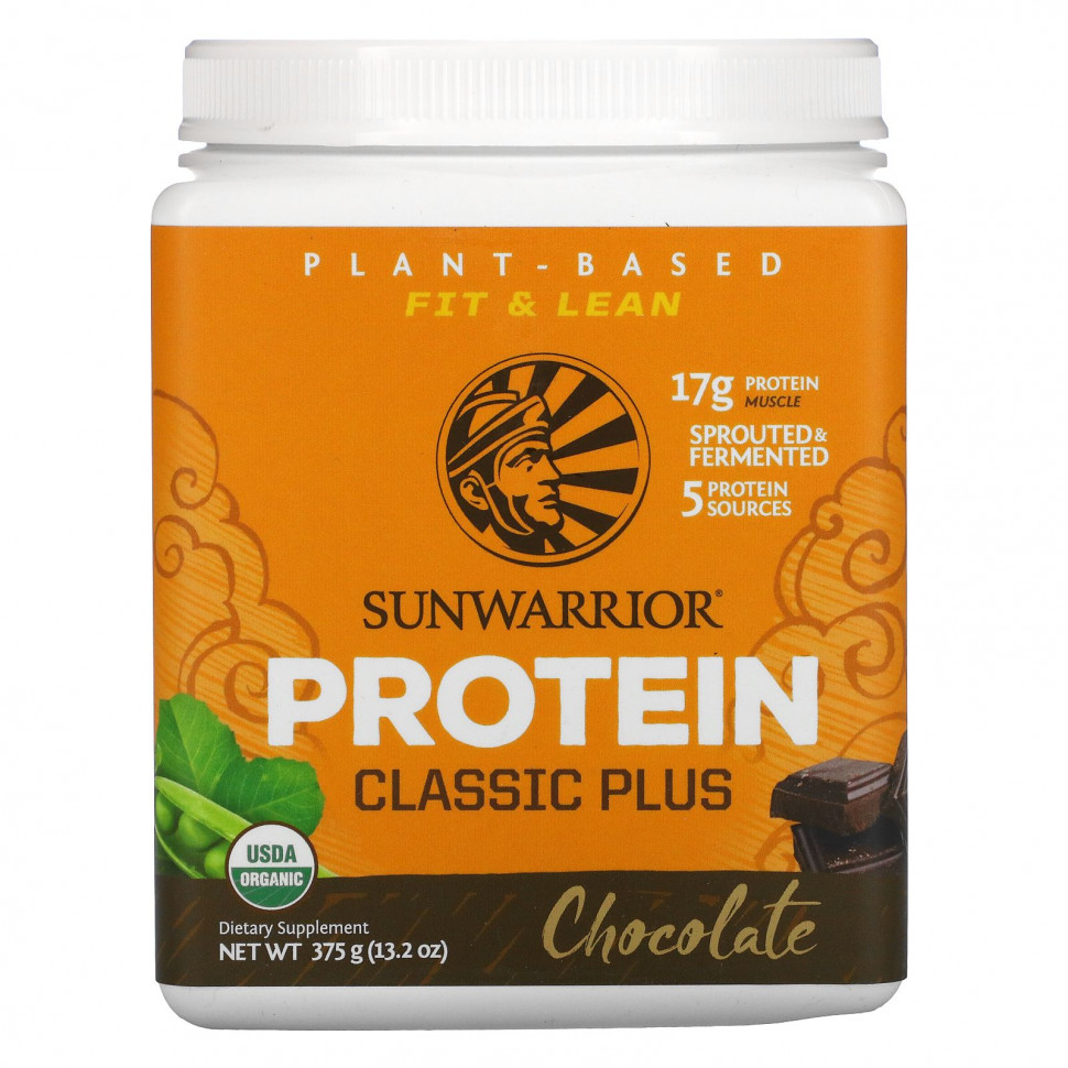   (Iherb) Sunwarrior, Classic Plus Protein,     , , 13,2 . (375 )    -     , -, 