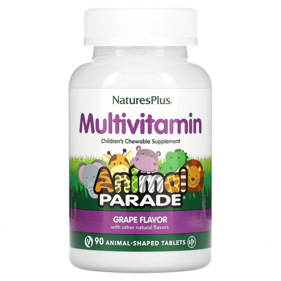   (Iherb) NaturesPlus, Source of Life, Animal Parade,      ,   , 90        -     , -, 