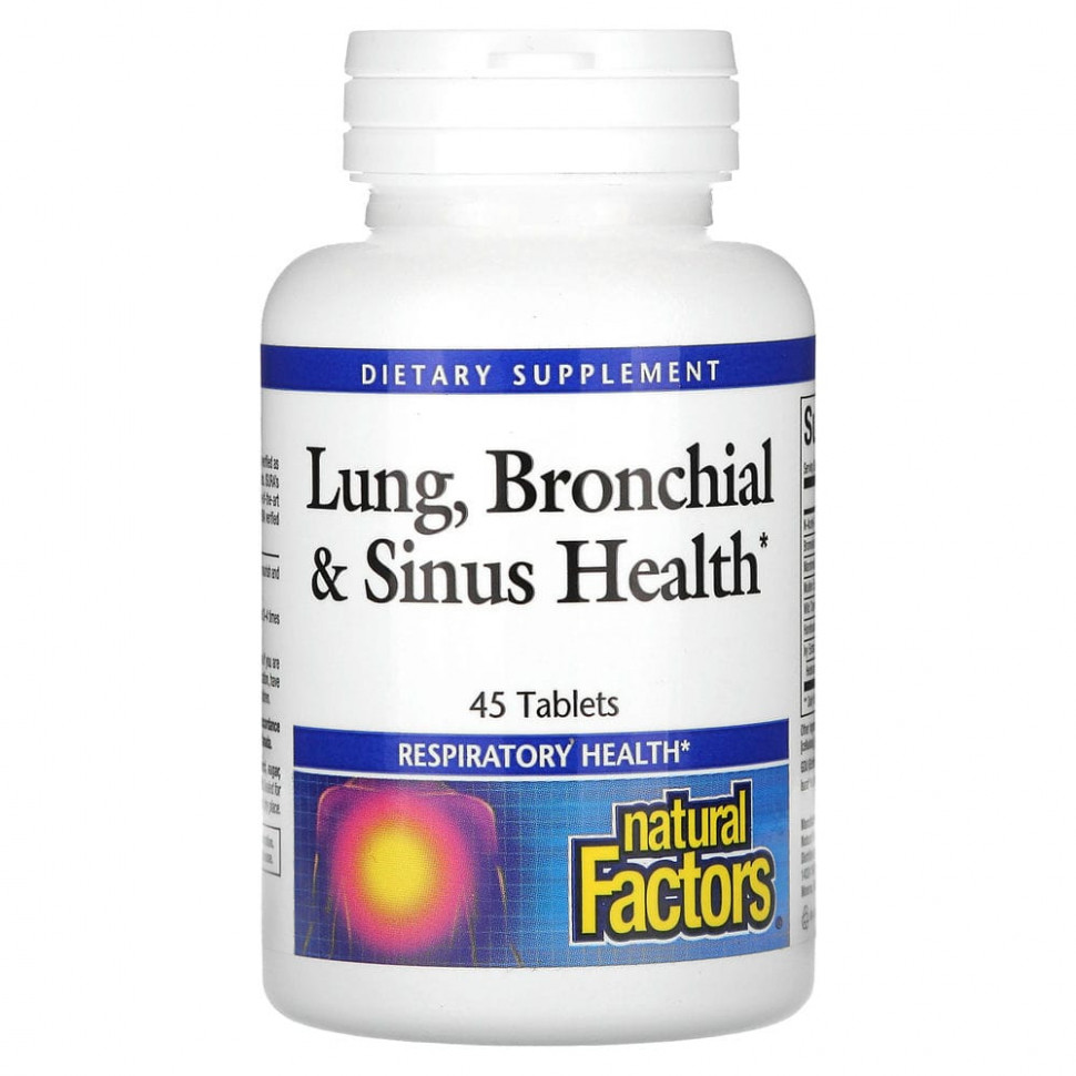 ���� ������ (Iherb) Natural Factors, �������� ����������� ����� (Lung, Bronchial Sinus Health), 45 ��������, ������ �� 2030 ���