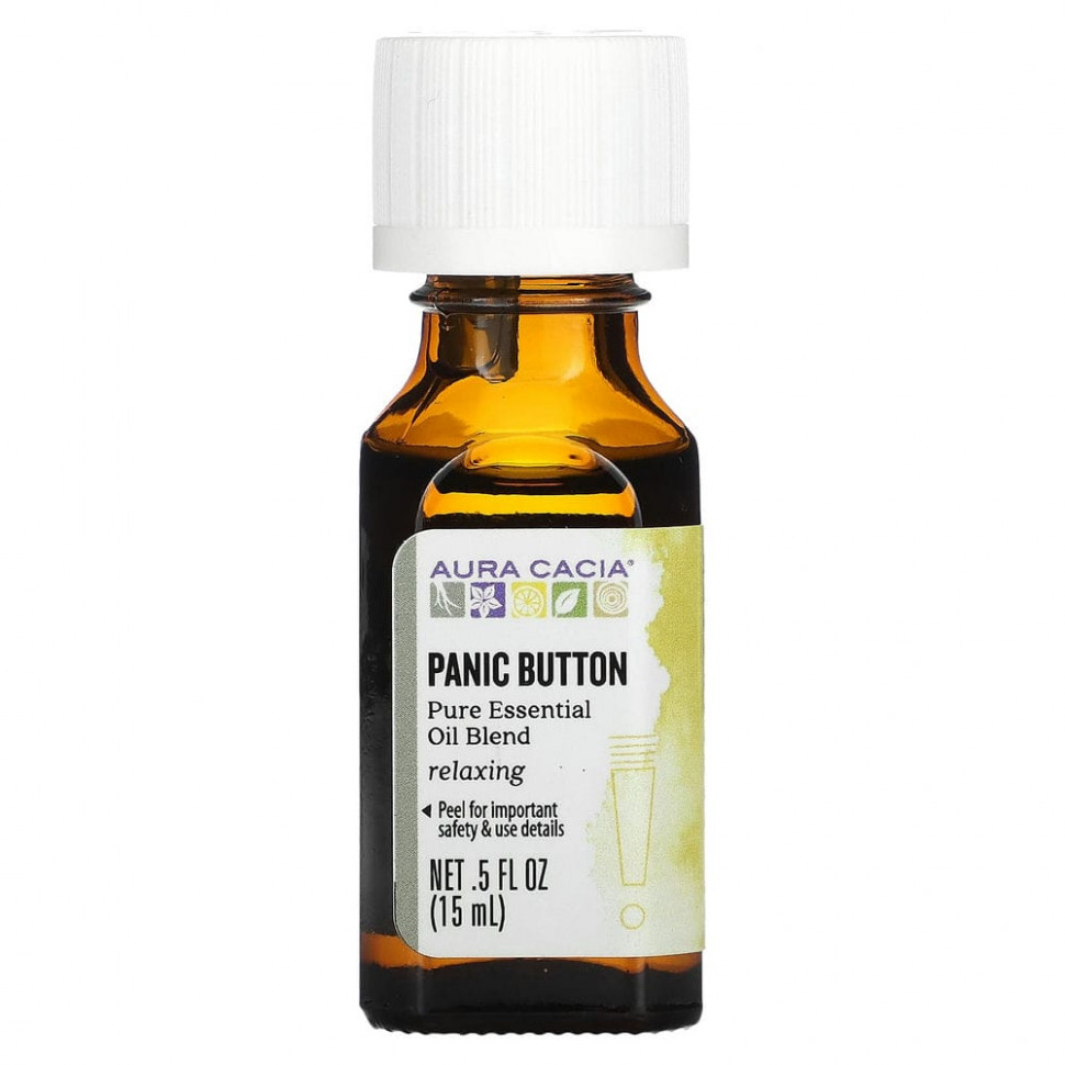 ���� ������ (Iherb) Aura Cacia, Panic Button, ����� ������ ������� �����, 15 �� (0,5 ����. �����), ������ �� 1830 ���