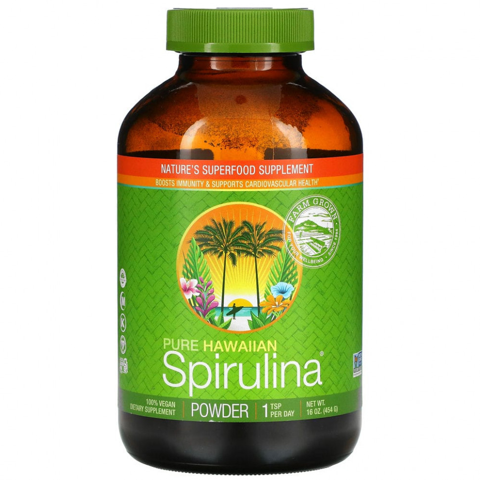 ���� ������ (Iherb) Nutrex Hawaii, Pure Hawaiian Spirulina, �������, 454 � (16 �����), ������ �� 7580 ���