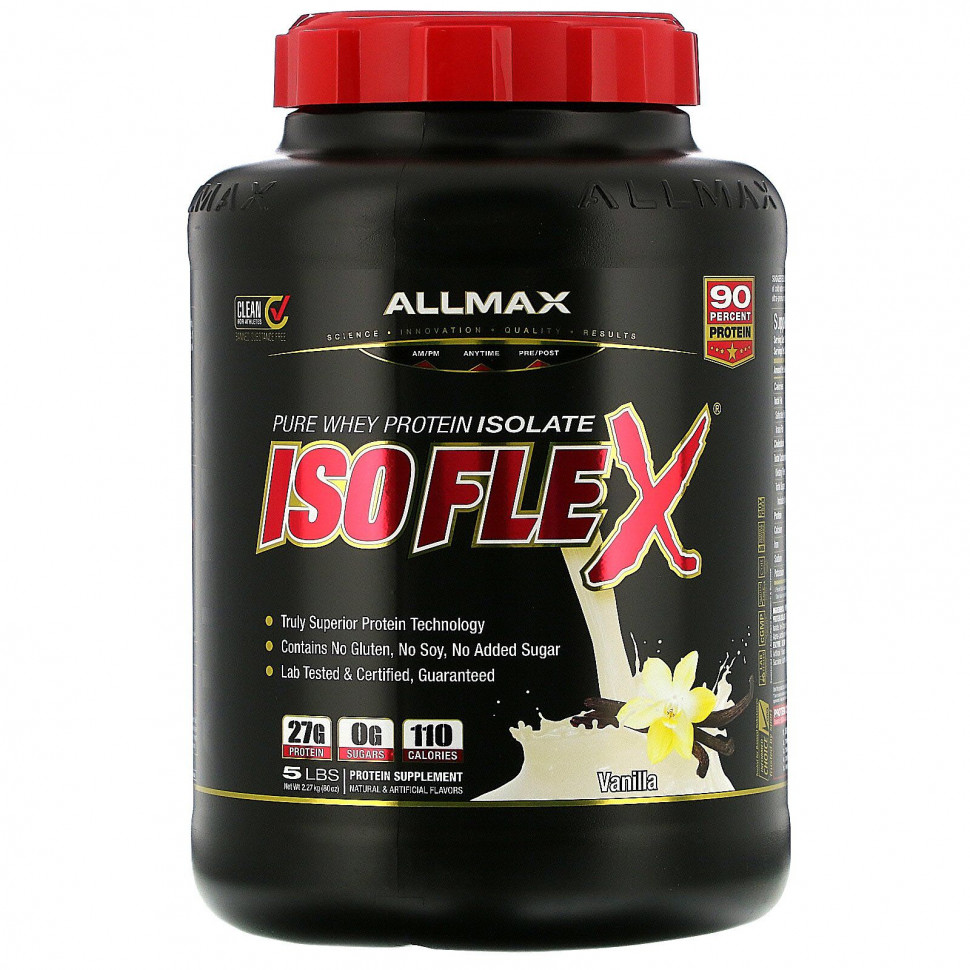 ���� ������ (Iherb) ALLMAX Nutrition, Isoflex, ������ ������ ������������� ����� (���������� ����������� ������� ���������), �� ������ ������, 2,27 �� (5 ������), ������ �� 18200 ���