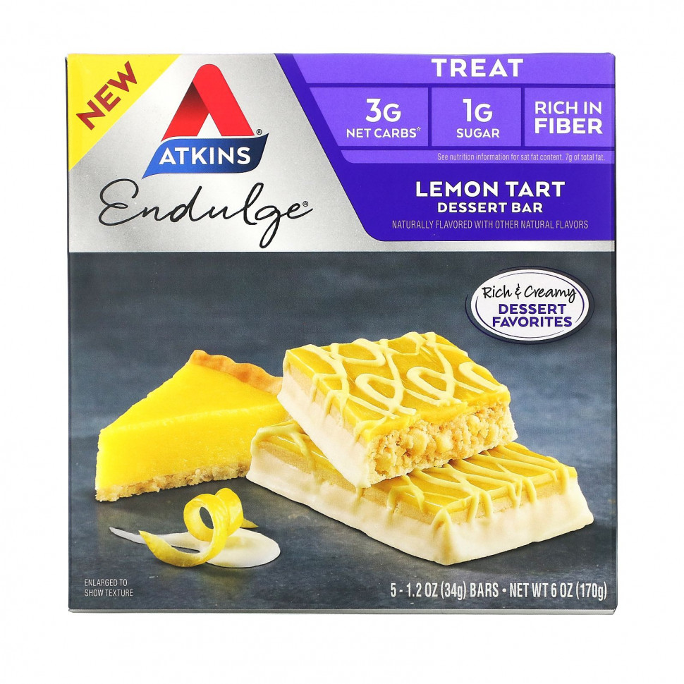 ���� ������ (Iherb) Atkins, Endulge, �������� �����, 5 ���������� �� 34 � (1,2 �����) ������, ������ �� 1710 ���