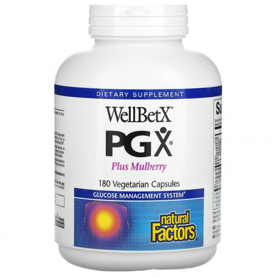 ���� ������ (Iherb) Natural Factors, WellBetX PGX, � ����������, 180 ������������ ������, ������ �� 4000 ���