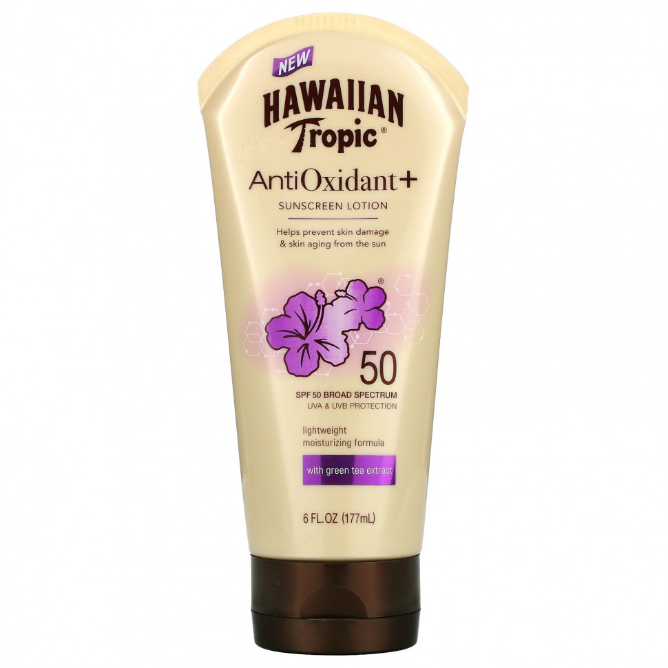 ���� ������ (Iherb) Hawaiian Tropic, ������������ + �������������� ������, SPF 50, 6 ������ ����� (177 ��), ������ �� 3040 ���