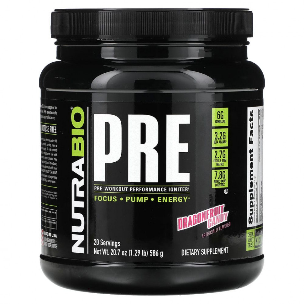   (Iherb) Nutrabio Labs, Pre-Workout Performance Igniter,    , 586  (1,29 )    -     , -, 