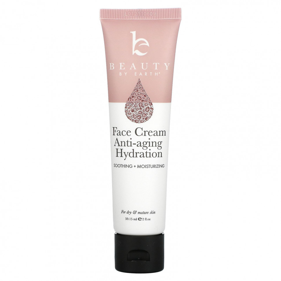 ���� ������ (Iherb) Beauty By Earth, Face Cream Anti-Aging Hydration, 2 fl oz (59.15 ml), ������ �� 3550 ���