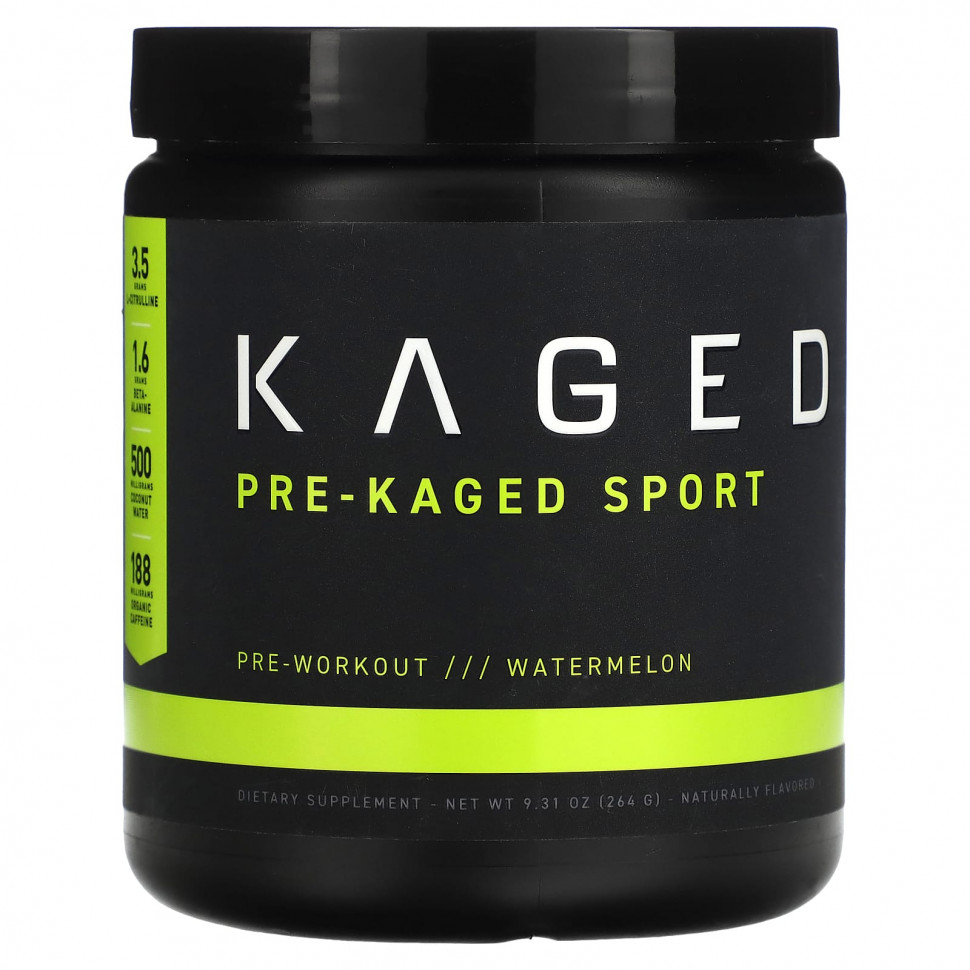 ���� ������ (Iherb) Kaged, PRE-KAGED Sport, ����� �����������, �����, 264 � (9,31 �����), ������ �� 4730 ���
