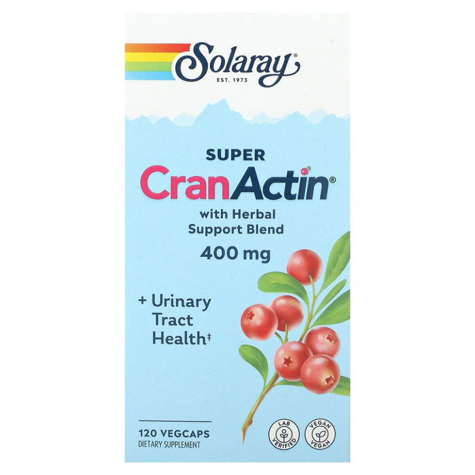   (Iherb) Solaray, Super CranActin   , 400 , 120      -     , -, 