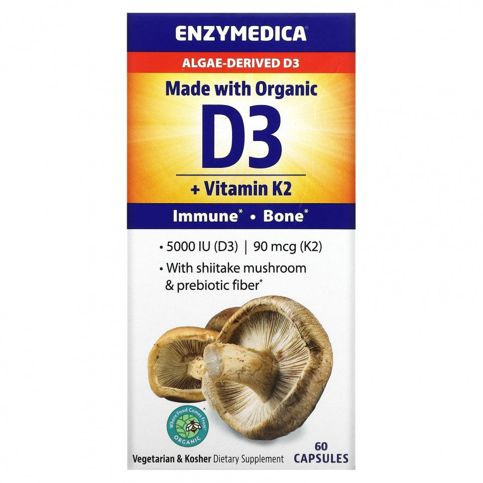   (Iherb) Enzymedica,  D3 +  K2`` 60     -     , -, 