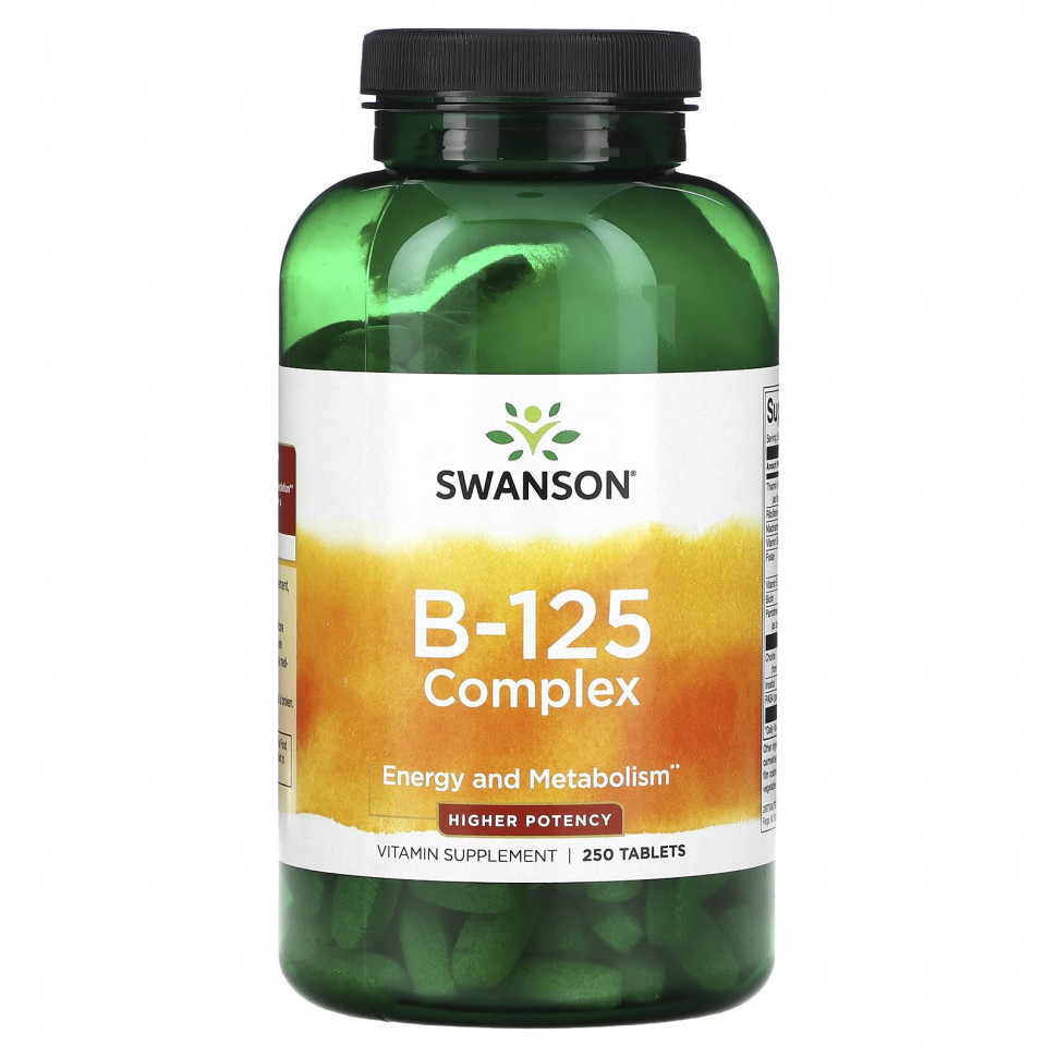 ���� ������ (Iherb) Swanson, �������� ��������� B-125, ������� �������������, 250 ��������, ������ �� 7520 ���