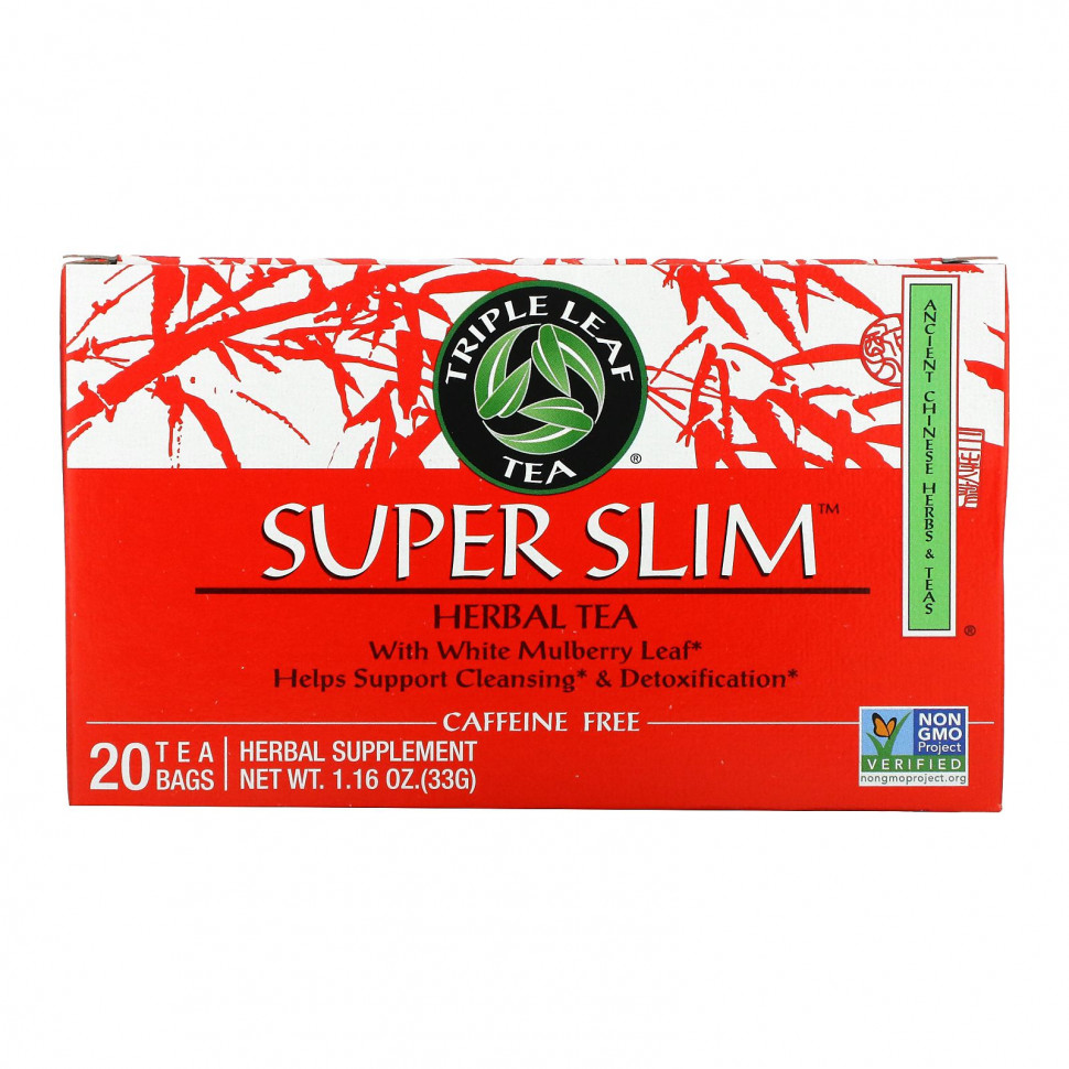   (Iherb) Triple Leaf Tea, Super Slim,  ,  , 20  , 33  (1,6 )    -     , -, 