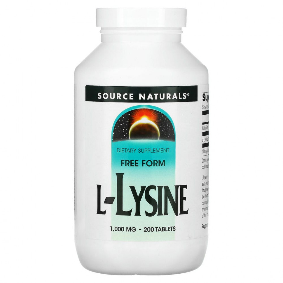 ���� ������ (Iherb) Source Naturals, L-�����, 1000 ��, 200 ��������, ������ �� 3890 ���