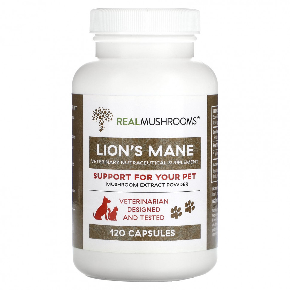   (Iherb) Real Mushrooms, Lion's Mane,    , 120     -     , -, 