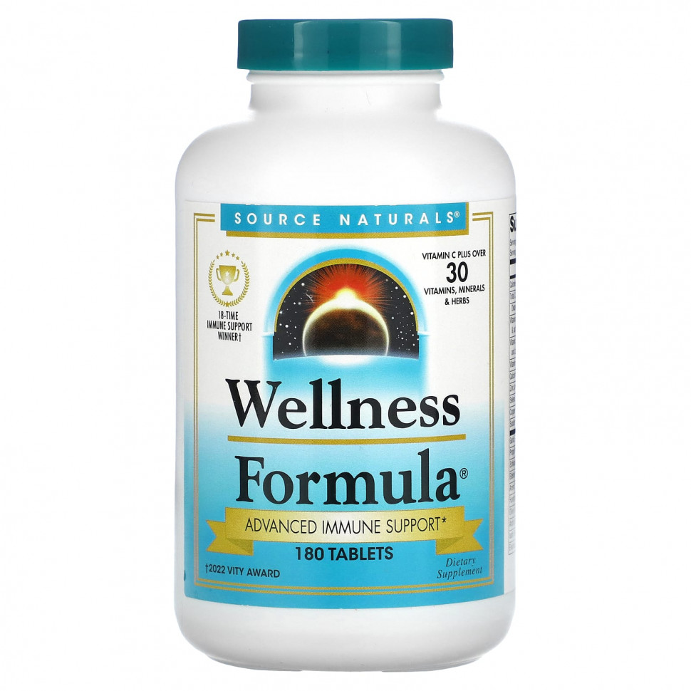   (Iherb) Source Naturals, Wellness Formula,   , 180     -     , -, 