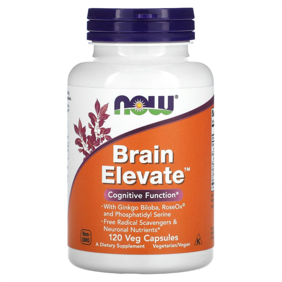   (Iherb) NOW Foods, Brain Elevate,   , 120      -     , -, 