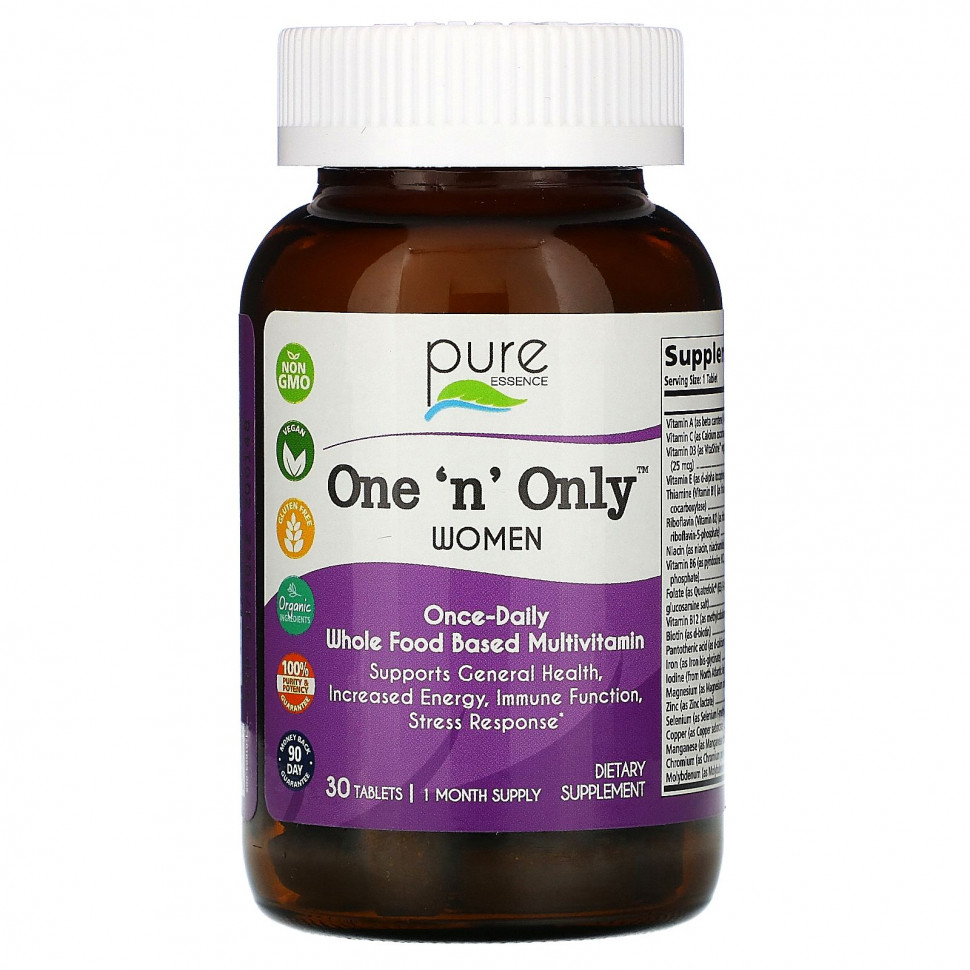   (Iherb) Pure Essence, One 'n' Only Women, 30     -     , -, 