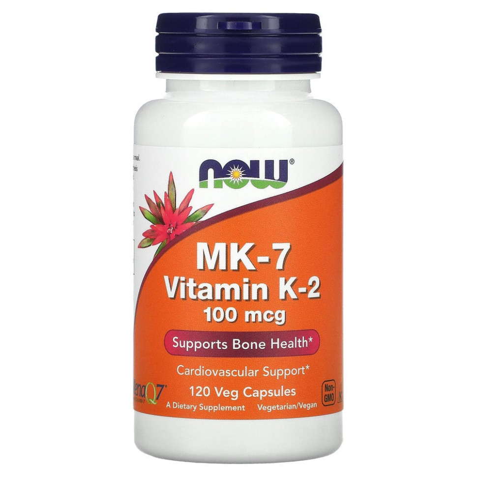 ���� ������ (Iherb) NOW Foods, MK-7, ������� K2, 100 ���, 120 �������������� ������, ������ �� 4140 ���