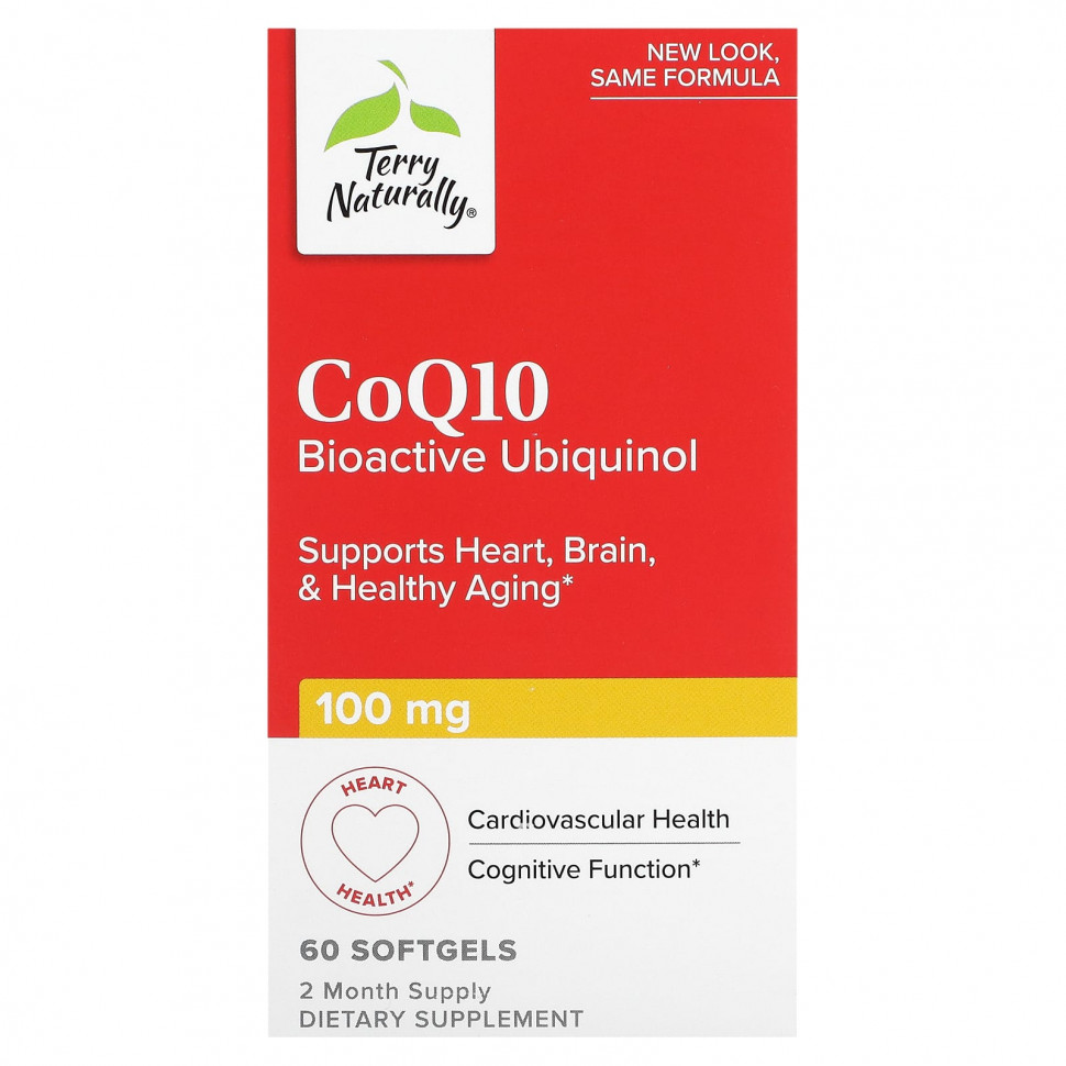 ���� ������ (Iherb) Terry Naturally, CoQ10, ����������� ��������, 100 ��, 60 ������ ��������, ������ �� 6730 ���