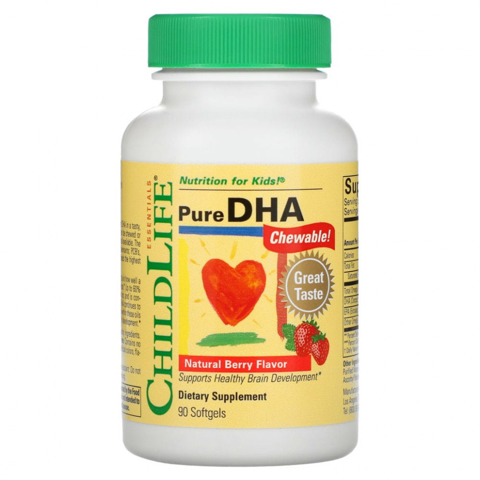 ���� ������ (Iherb) ChildLife, ������ ���, � ����������� ������� ������, 90 ������, ������ �� 3900 ���