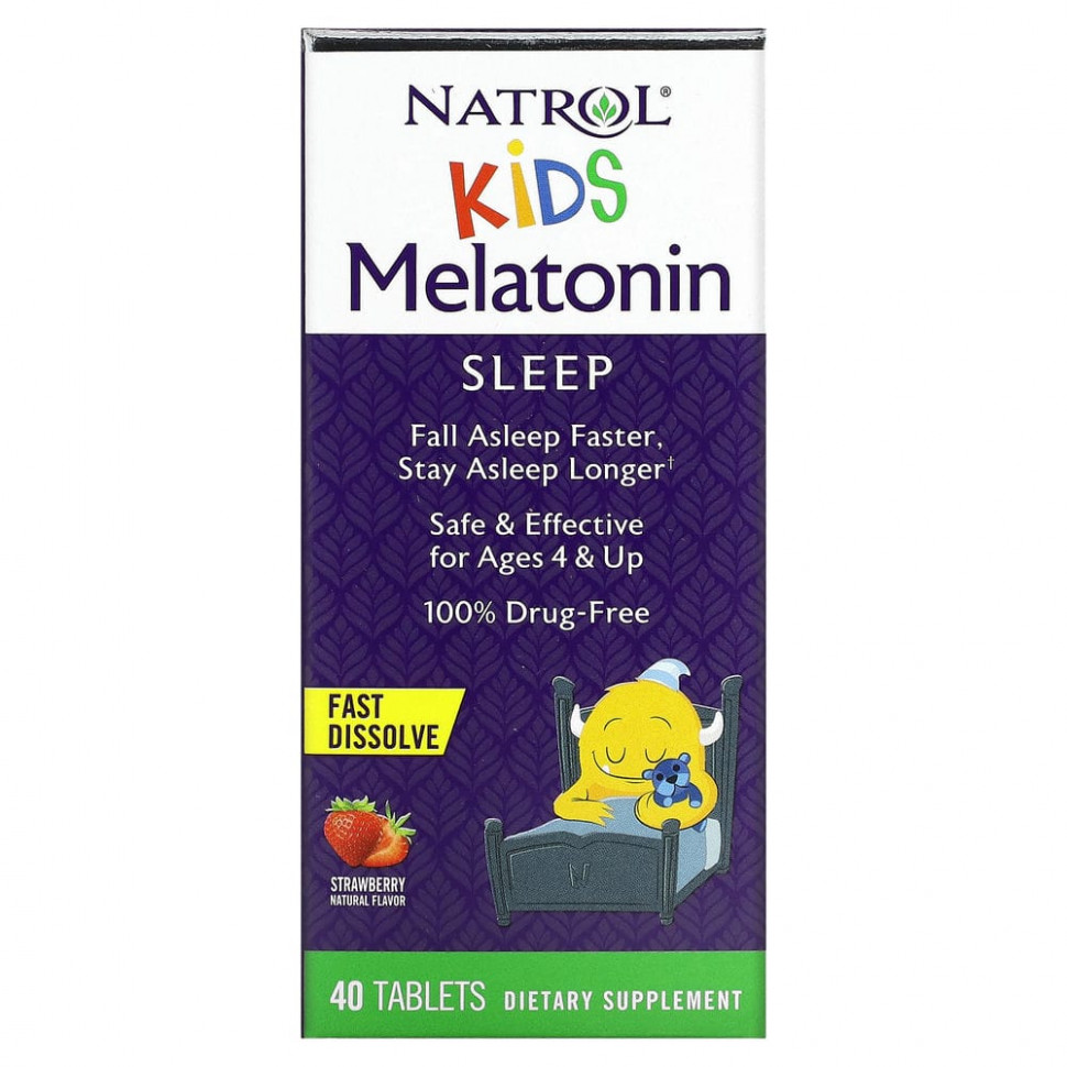 ���� ������ (Iherb) Natrol, Kids, ���������, ��� ����� �� 4 ���, ���������� ����, 40 ��������, ������ �� 1860 ���