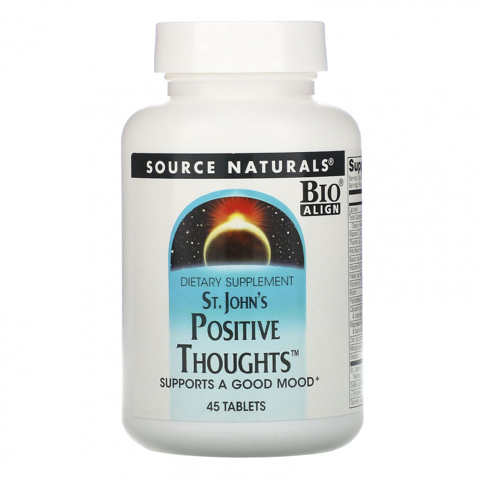 ���� ������ (Iherb) Source Naturals, St. John's Positive Thoughts, 45 ��������, ������ �� 1960 ���
