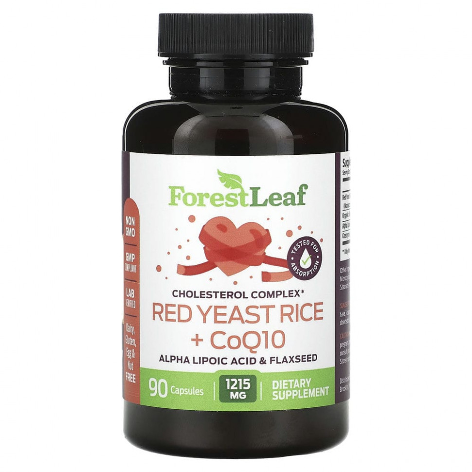   (Iherb) Forest Leaf,    +  Q10, 405 , 90     -     , -, 