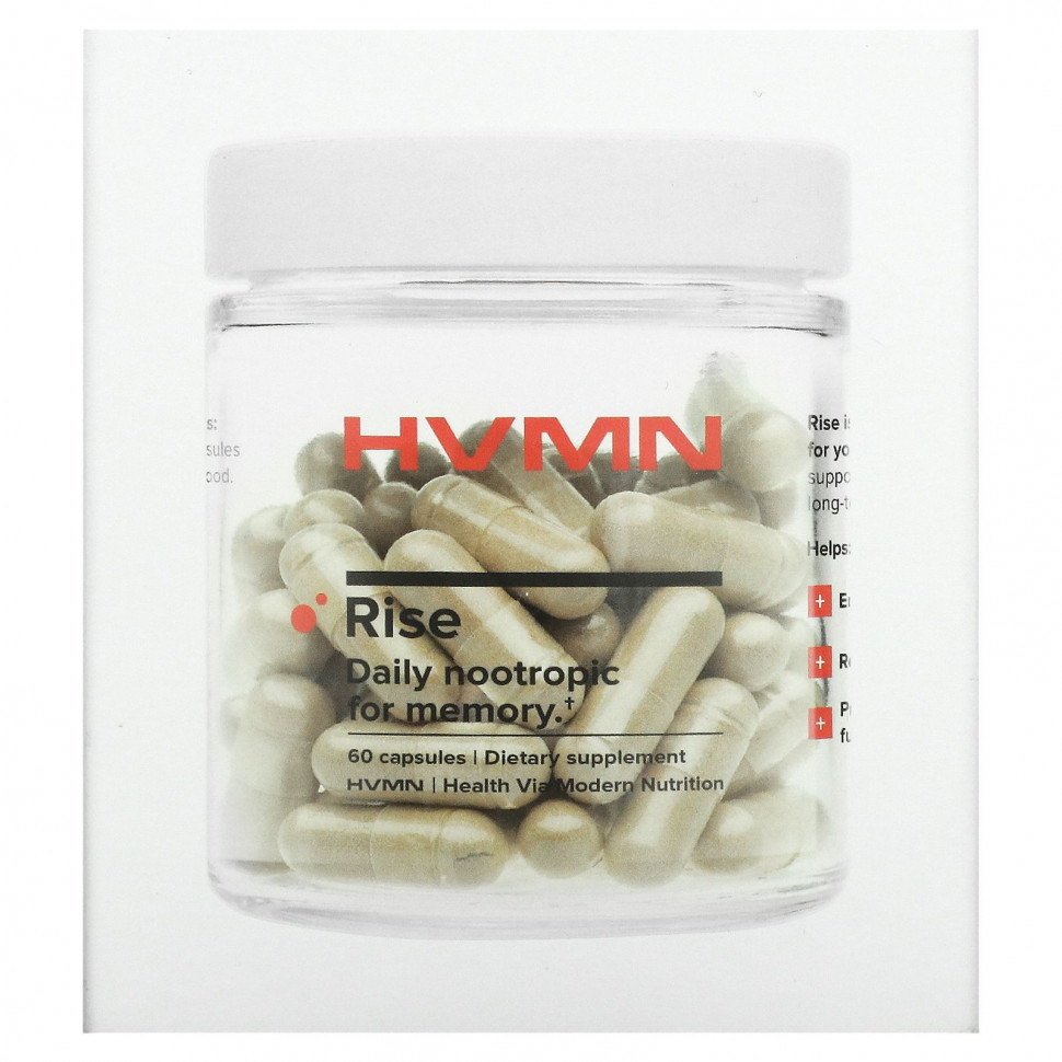 ���� ������ (Iherb) HVMN, Rise`` 60 ������, ������ �� 7370 ���