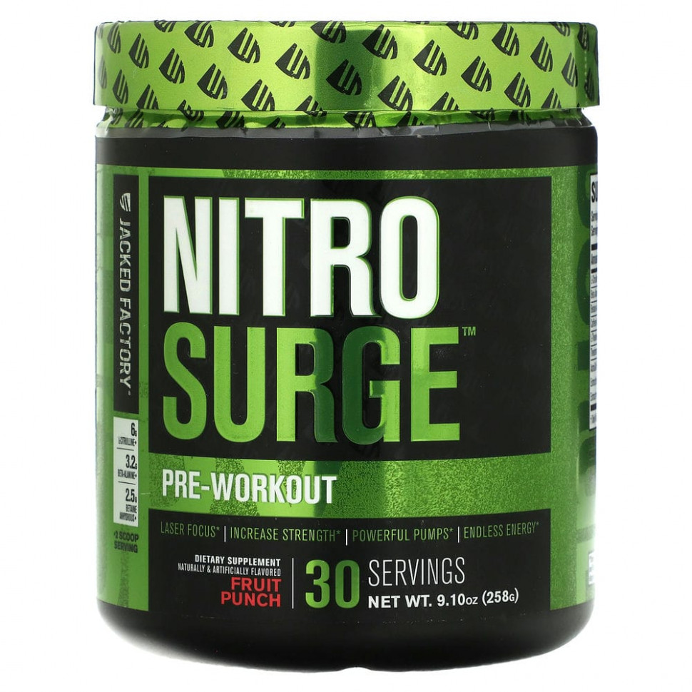   (Iherb) Jacked Factory, Nitro Surge,  ,  , 258  (9,10 )    -     , -, 