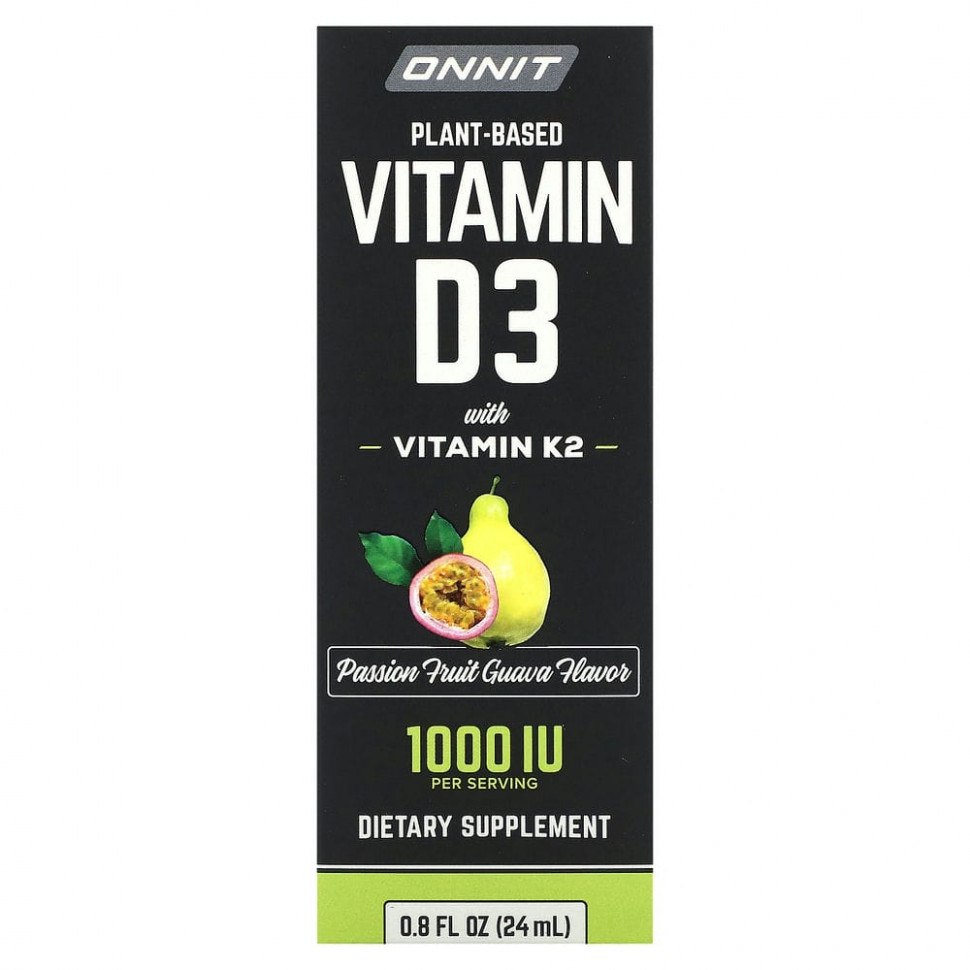 ���� ������ (Iherb) Onnit, ������������ ������� D3 � ��������� K2, ����� �� ��������, 1000 ��, 24 �� (0,8 ����. �����), ������ �� 4770 ���