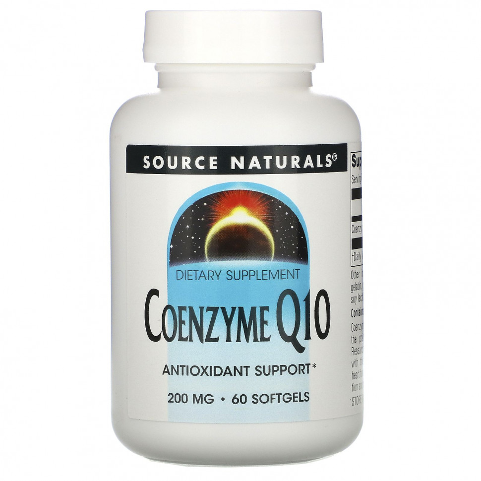   (Iherb) Source Naturals,  Q10, 200 , 60      -     , -, 