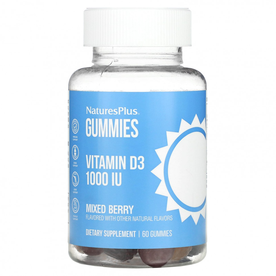   (Iherb) NaturesPlus,     D3,  , 1000 , 60      -     , -, 