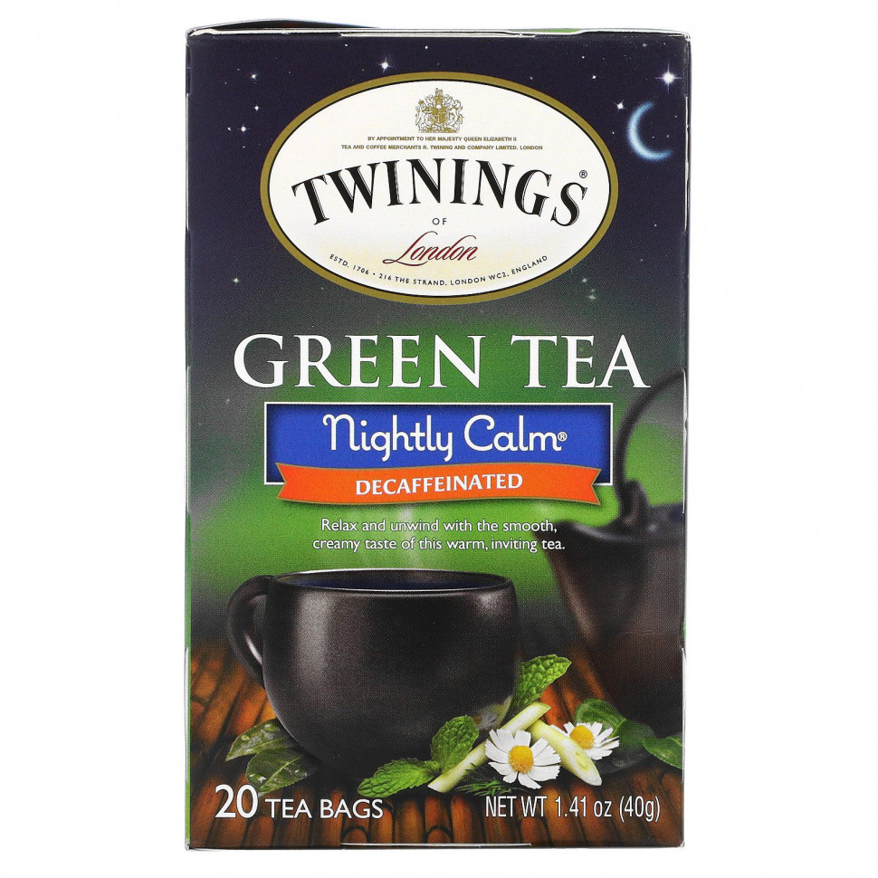   (Iherb) Twinings, Nightly Calm,    ,   , 20 , 40  (1,41 ),   1090 